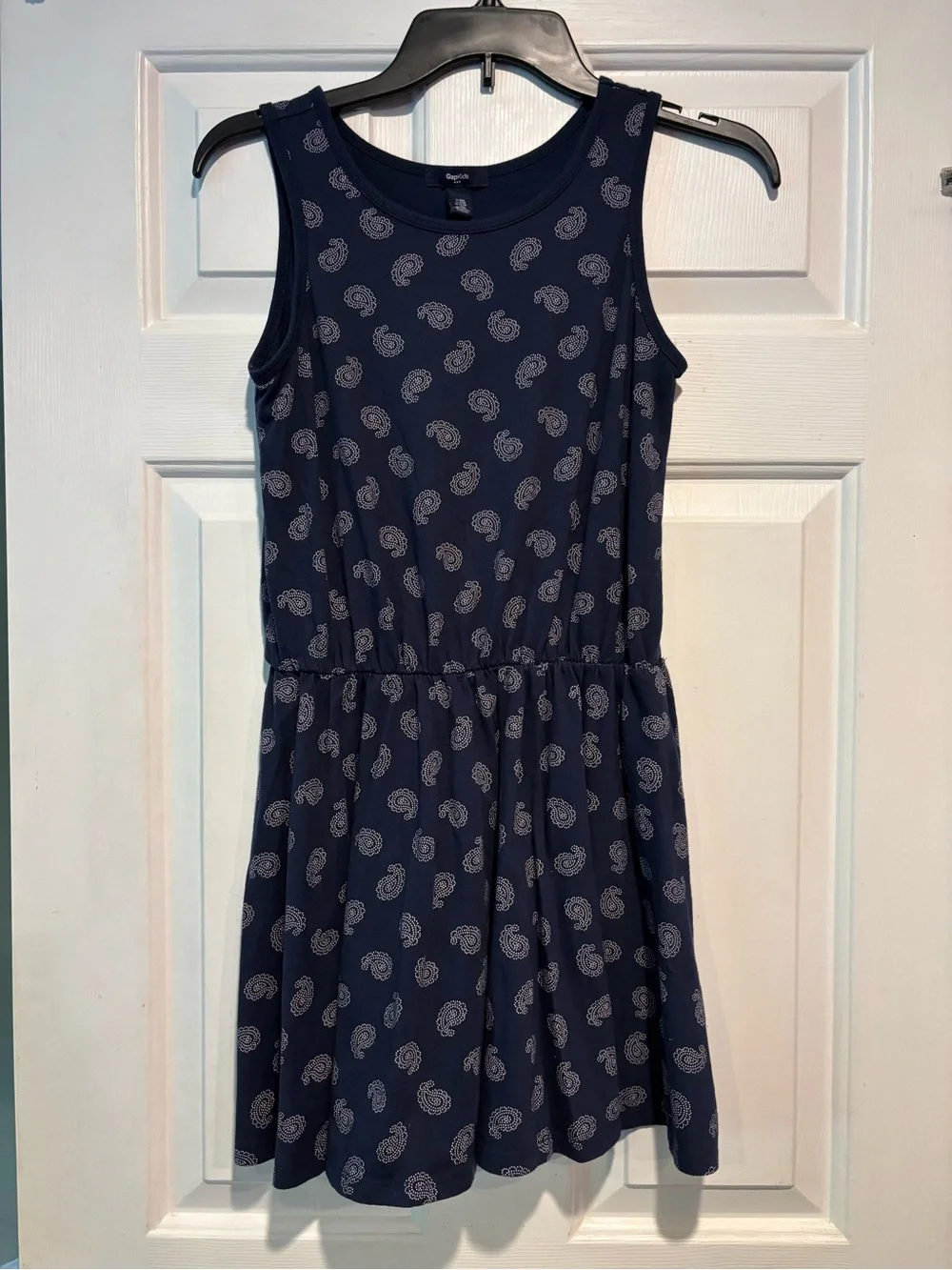 GAP Navy Paisley Sleeveless Casual Dress
